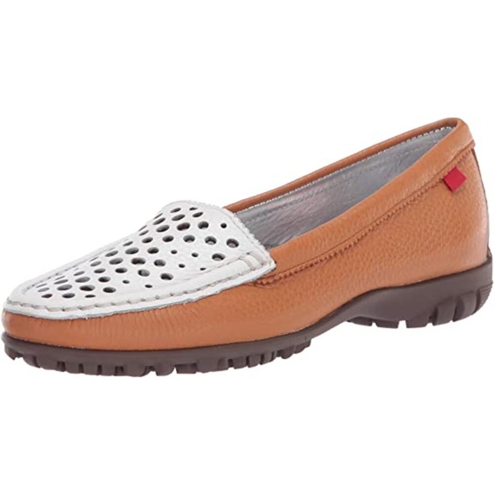 Womens Golf Shoes Marc Joseph  Madison Tan/White Tumbled  Size 5